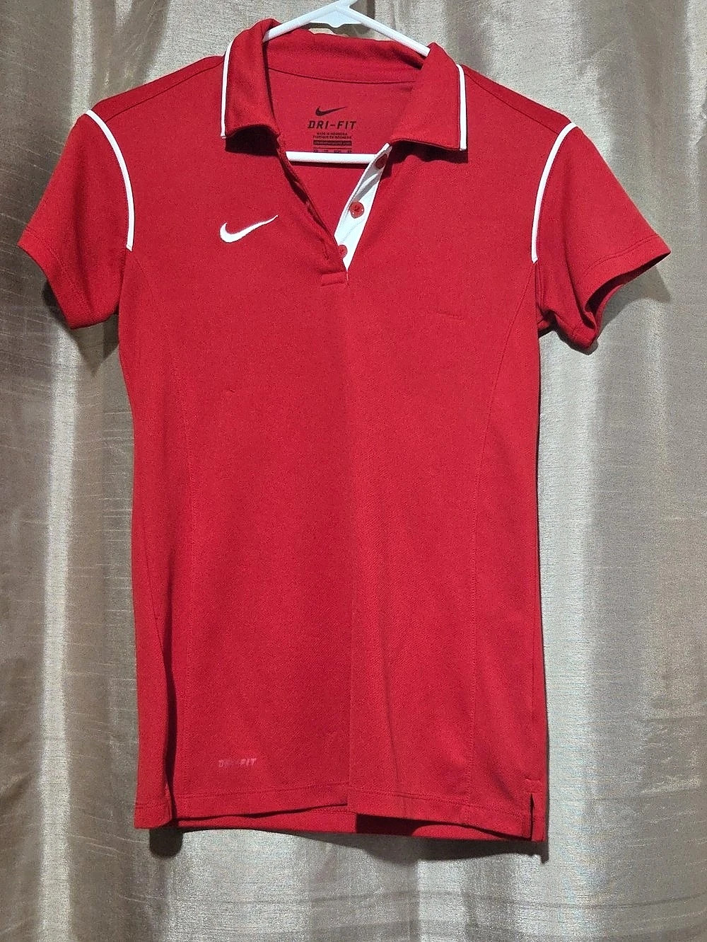 Nike Red Athletic Polo Shirt
